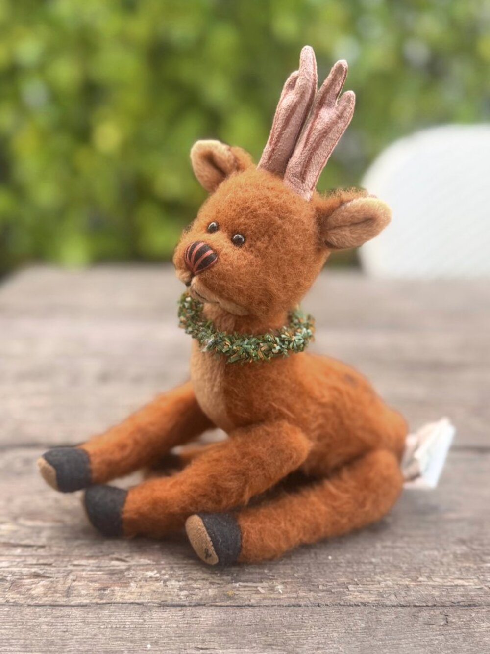 Vintage 1999 Rudy Reindeer Cottage Collectibles Xmas Reindeer Plush by Lorraine